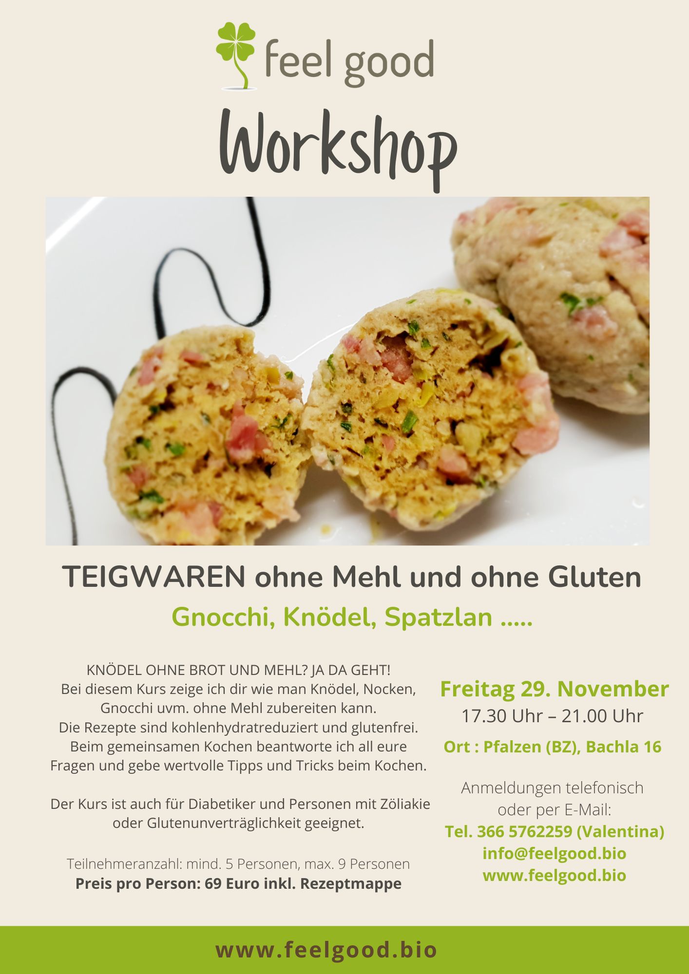 Teigwaren ohne Mehl und Gluten