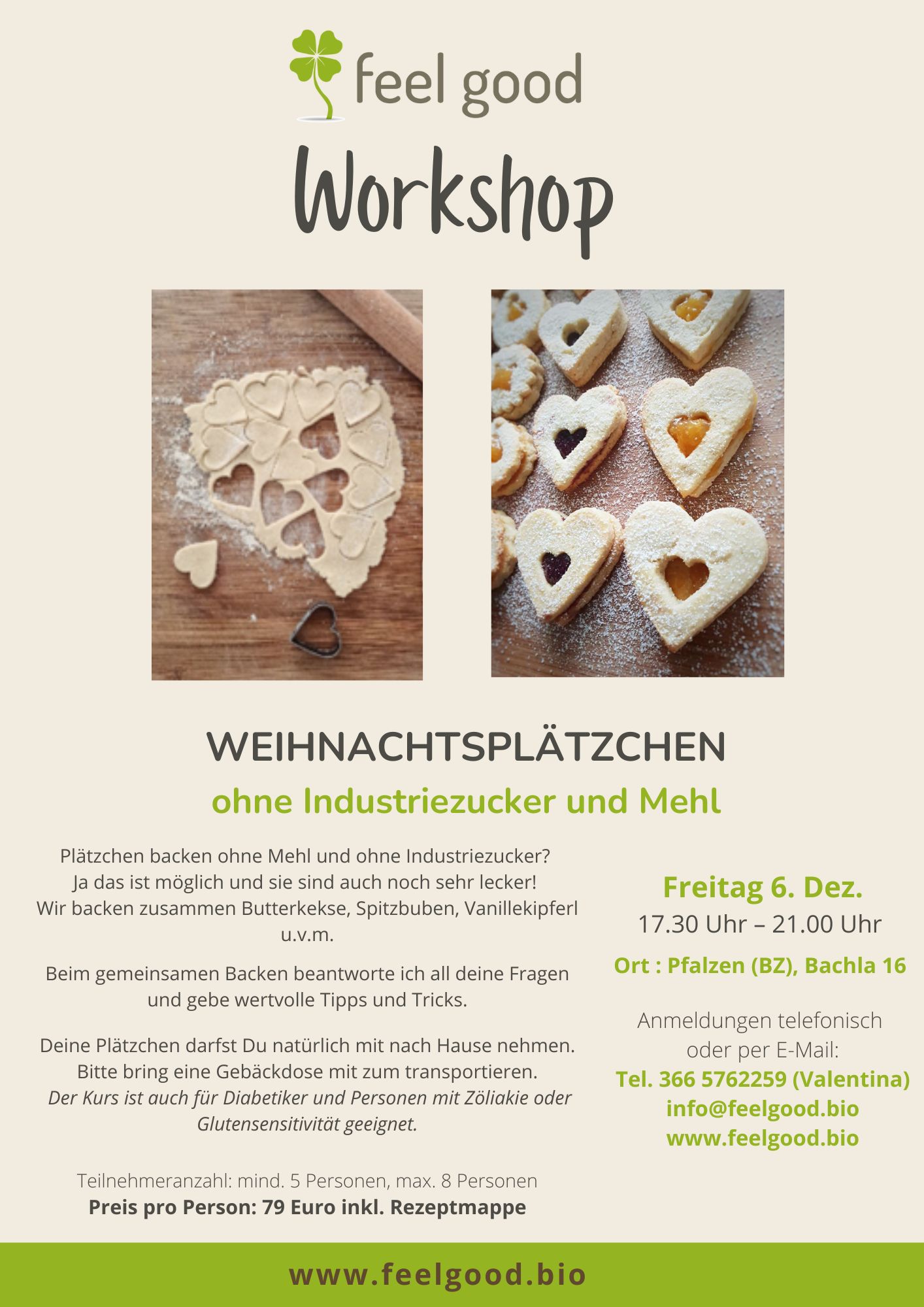 Weihnachtsplätzchen ohne Mehl und Gluten